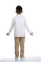 Shirt, Pants, T-Shirt 3-Piece Boys' Set Mnk1754 White - Beige - 4