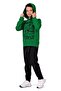 Power Printed Hooded Children's Tracksuit Mnk0616 Green - 2