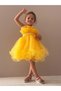 Girl's Tutu Vena Dress Mnk285 Yellow
