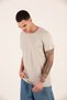 Gray Color Relaxed Fit 100% Cotton Men's T-shirt - 2