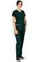 Twin Flex Dark Green Stretch Fabric Thin Doctor Scrubs And Nurse Scrubs Set - 4