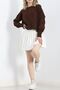 New Season Comfort Model Oversize Long Sleeve Soft Textured Crew Neck Knitwear Sweater - 3098 - 6