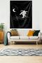 Astronaut Playing Hopscotch in Space Stain Resistant Velvet Fabric Wall Cloth Wall Carpet Tapestry - 2
