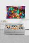 Multi-Colored Animation Patterned Stain-Proof Velvet Fabric Wall Cloth Wall Carpet Tapestry - 2