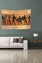 Antique Egyptian Stain Resistant Velvet Textured Fabric Wall Cloth Wall Carpet Tapestry - 2