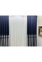 Nivemeshome Titus Fj632145 V-530 Navy Blue 1/3 Frequent Pleated Background Curtain Apm