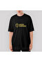 Golden Guardians Side Oversize Black T-Shirt