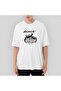 Λευκό μπλουζάκι Arctic Monkeys Pretty Visitors oversized