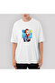 Van Gogh Cartoon Oversize White T-Shirt XL
