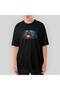 Tricou negru supradimensionat Witch Doing Magic
