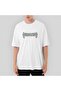 Dissection Logo Oversize kroj bela majica