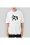 Native American Thre Man Oversize White T-Shirt