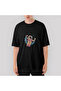 Swinging Astronaut Oversize Black T-Shirt