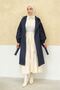 Belted Waist Plaid Inside Trench Coat - 8