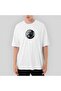 Marvel Black Panther Circle Oversize White T-Shirt