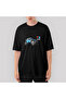 Flowing Jeep Oversize Black T-Shirt