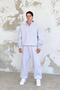 Gray Melange Cozy Basic Half Zipper Oversize Sweatshirt - 2