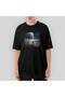 Space Museum Oversize Black T-Shirt