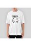 Nirvana Smiley Face Oversize White T-Shirt