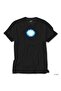 Iron Man Arc Reactor Black T-Shirt L