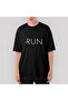 Черна тениска Run Oversize