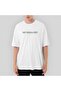 Meshuggah Logo Text Oversize White T-Shirt S