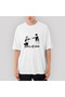 Black Clover Asta And Yuno Oversize White T-Shirt L