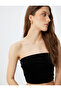 Slim Fit Strapless Crop Top