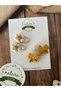 Natura Design Daisy and Bow 4-Piece Snap and Clip Buckle Set - 2