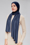 Women's Hijab Combed Shawl Ready Practical Snap-On Easily Wear Long Four Seasons Cotton Shawl - 5