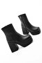 Adela Black Lightweight Blunt Toe Zippered Women's Boots - 5