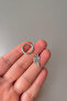Unisex Silver Peace Angel Wing Figured Steel Hoop Earrings - 3