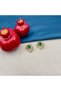 Women's Green Jewelled Triangle Design Gold Earrings - 6