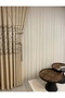 Greek Gold Tulle Curtain with 1/3 Pleats - 4