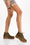 Women's Genuine Suede Leather Lace-Up Short Boots 5089
