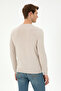 Men's Slim Fit Crew Neck Stone Sweater 50292876-Vr049 - 5