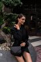 Black Women's Geometric Cover Bag - 3