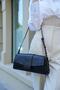 Black Women's Clamshell Rectangular Bag