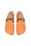 Genuine Leather Tan Plush Home and Outdoor Slippers