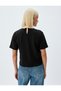 Jewelled Shirt Collar T-Shirt Short Sleeve Cotton Crepe Scuba Fabric - 4