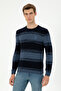 Men's Slim Fit Crew Neck Cobalt Sweater 50293115-Vr032