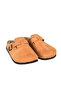 Genuine Leather Tan Plush Home and Outdoor Slippers - 4
