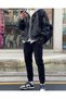 Unisex Black Oversize Bomber Jacket - 3