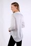 White Hidden Button Detail Shirt 4057A - 5
