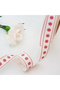 Cotton Ribbon, Flower, 1.5 Cm 5 Meters