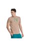 Logo Cotton Men's Brown Casual Style T-Shirt005336200