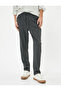 Fabric Trousers Chino Slim Fit Lace-Up Waist Folded Leg Pocket Detail - 3