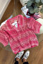 Mensa Pink Polo Collar Knitwear - 2
