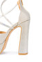Women's Genuine Leather Gold Heeled Shoes - 4