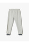 Jogger Sweatpants with Tie Waist and Print Detail Pocket - 2